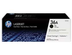 HP 36A - 2er-Pack - Schwarz - original - LaserJet - Tonerpatrone (CB436AD)