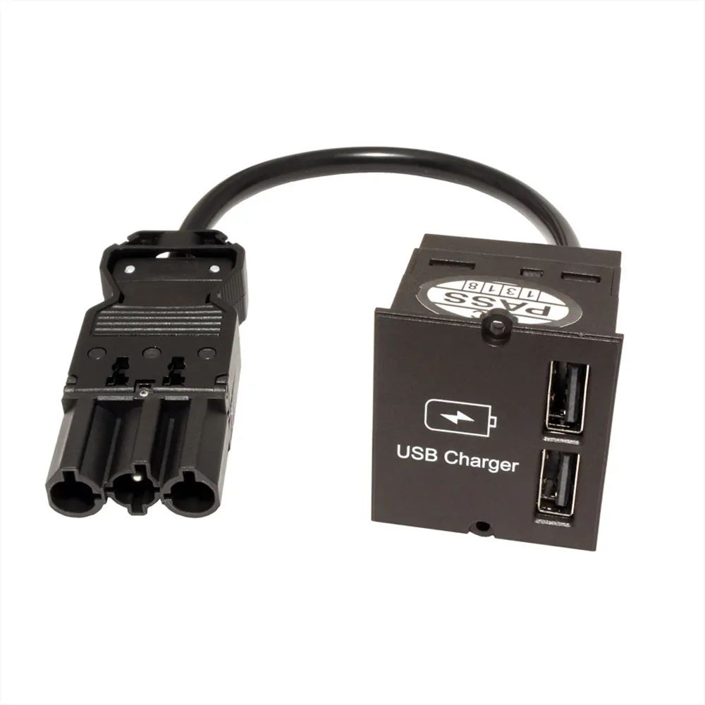 BACHMANN Keystone Modul USB Doppelcharger 2xUSB-A, 2,4A