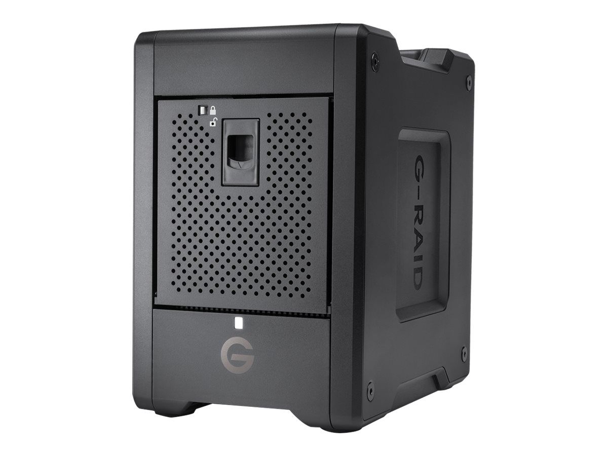 SanDisk Professional G-RAID SHUTTLE 4 - Festplatten-Array - 48 TB - 4 Schächte - HDD 12 TB x 4 - Thunderbolt 3, USB 3.2 Gen 2 (extern)