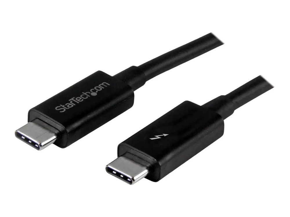 StarTech.com 1m (3.3ft) Thunderbolt 3 Cable, 20Gbps, 100W PD, 4K Video, Thunderbolt-Certified, Compatible w/ TB4/USB 3.2/DisplayPort - Thunderbolt-Kabel - 24 pin USB-C (M)
