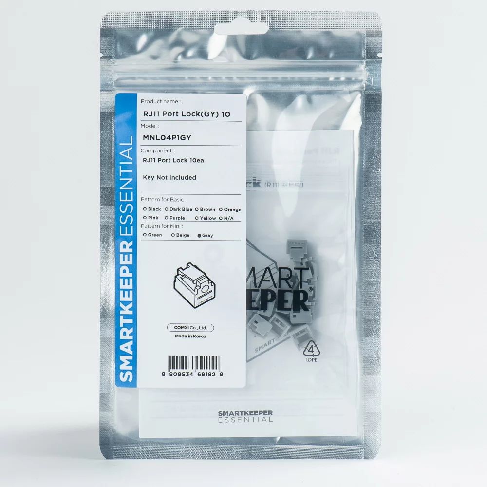 Smart Keeper Mini"RJ11 Port" Blocker grau 10 Stk.