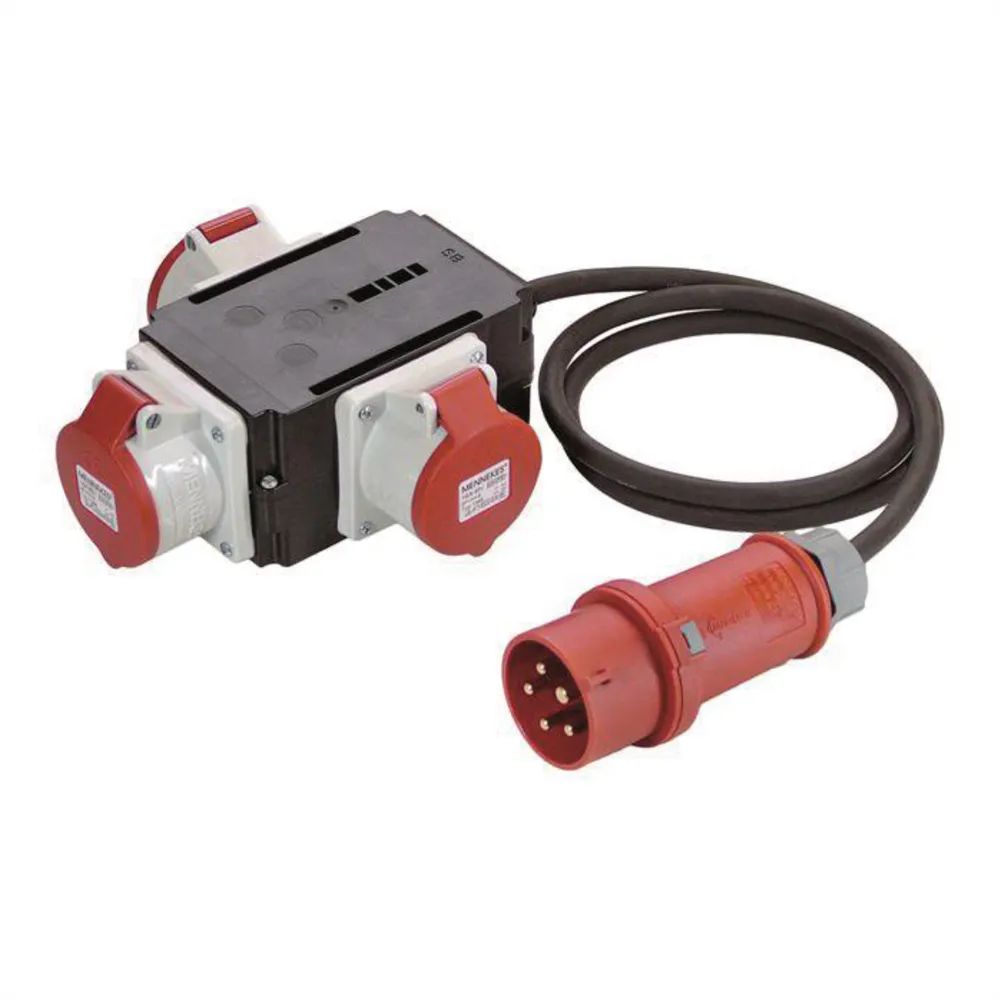 BACHMANN CEE-Adapter CEE 400 V/16 A, 3x 16A 5p400V IP44 1,5m