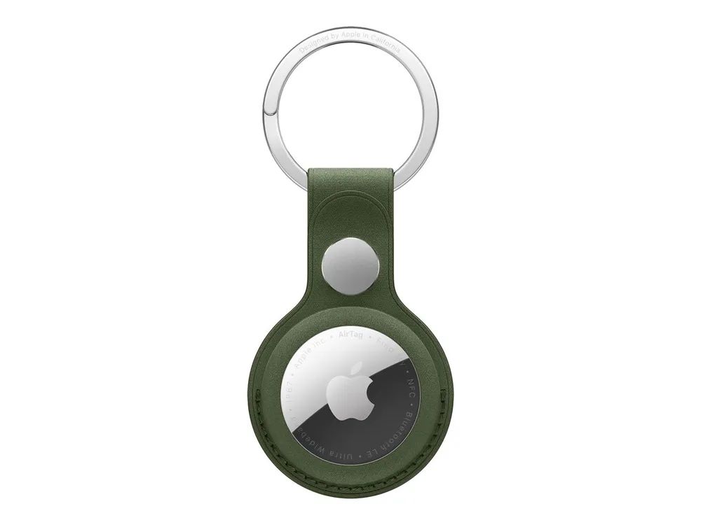 Apple Tasche für Airtag - stainless steel, Microtwill