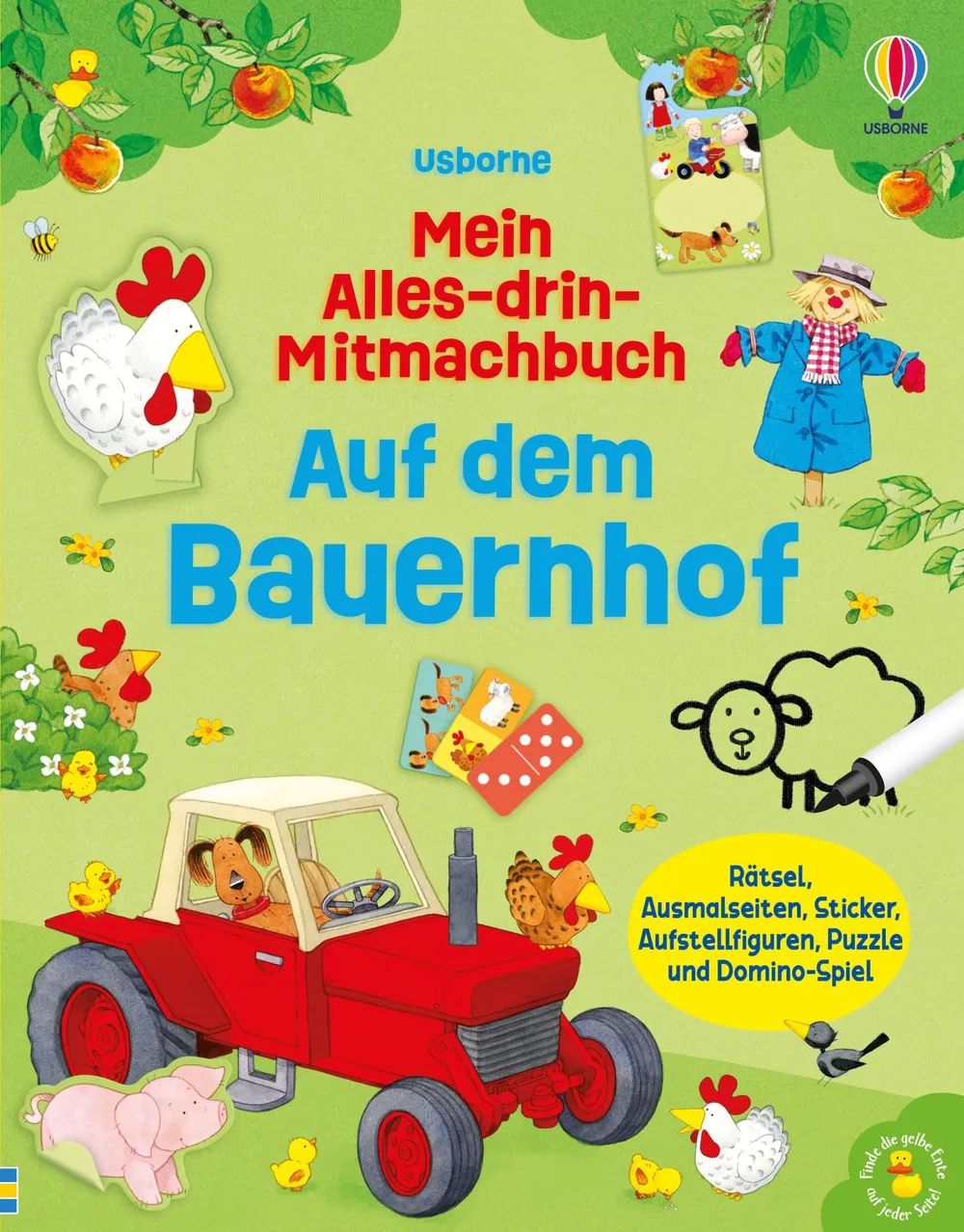 dtv Verlagsgesellschaft mbH & Co.KG Alles-drin-Mitmachbuch Auf dem Bauernhof