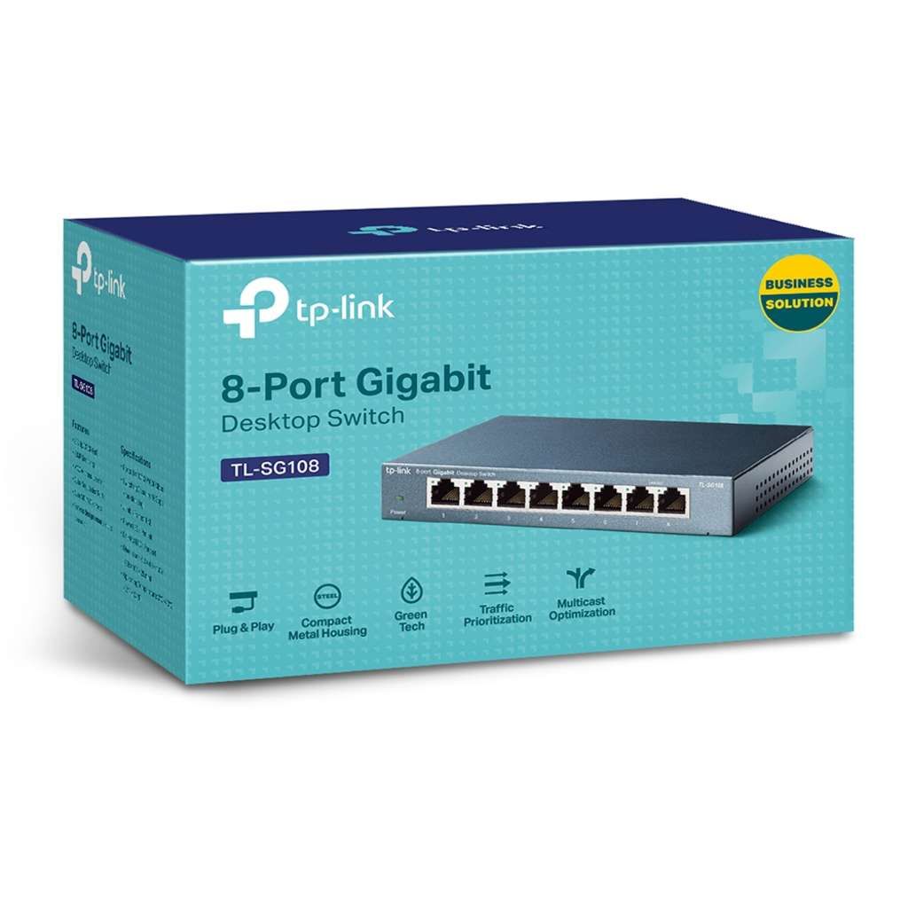 TP-LINK TL-SG108 8-port Metal Gigabit Switch