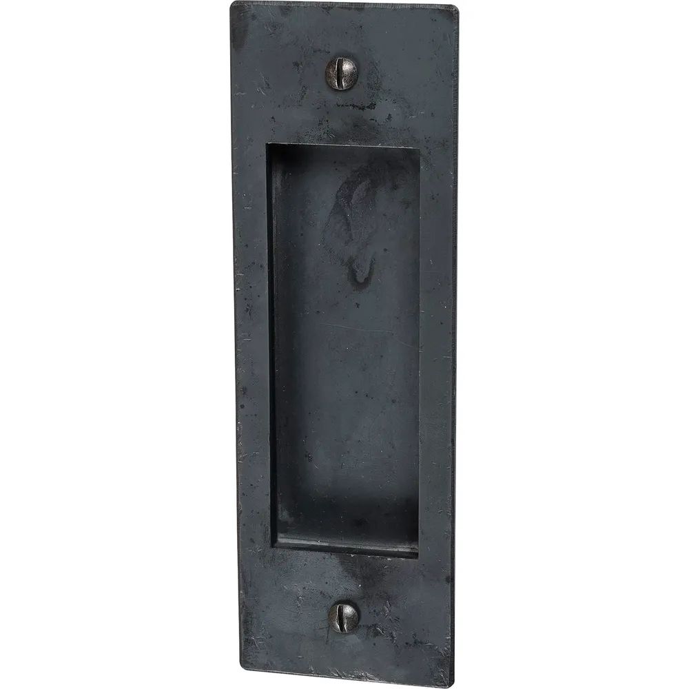 Halcö Schiebetürmuschel 40 x 110 mm gerade, Schwarzstahl