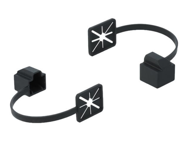 Delock Dust Cover for RJ45 - Schutzumschlag - Schwarz (Packung mit 10)