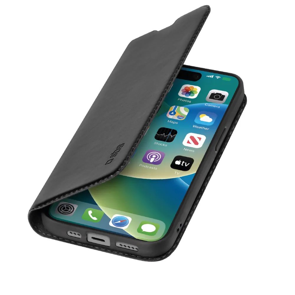 SBS WALLET LITE Bookcase für iPhone 15, schwarz