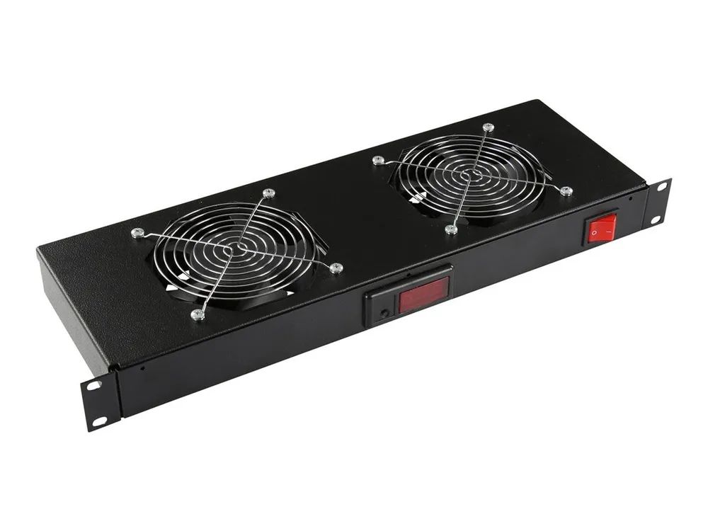 Lanview by Logon - Thermostat für Rack-Lüftermodul - digital - mit Thermostat - Schwarz - 1U - 48.3 cm (19")