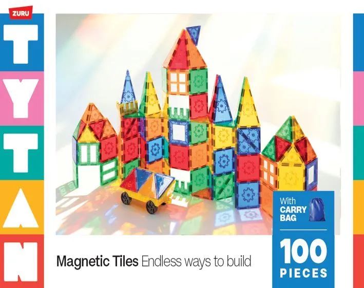 Zuru Germany GmbH Zuru Tytan Magnetic Tyles, 100-tlg.