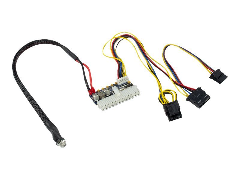 Inter-Tech Stromkabel - power DC jack, ATX, 20-polig zu interne Stromversorgung, 4-polig, SATA-Stromstecker, 4-Pin interner Netzanschluss (12 V)