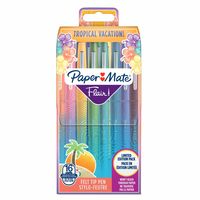 Paper Mate Flair - Medium - 16 Farben - Mehrfarben - Rundspitze - 1 mm - Mehrfarben