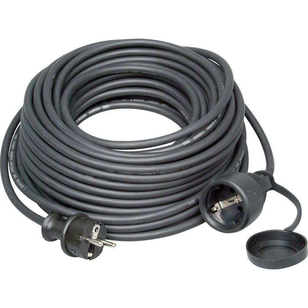 Heinrich Kopp Kopp Schutzkontakt-Verlängerung Gummi-Stecker/-Kupplung/-Leitung 25m