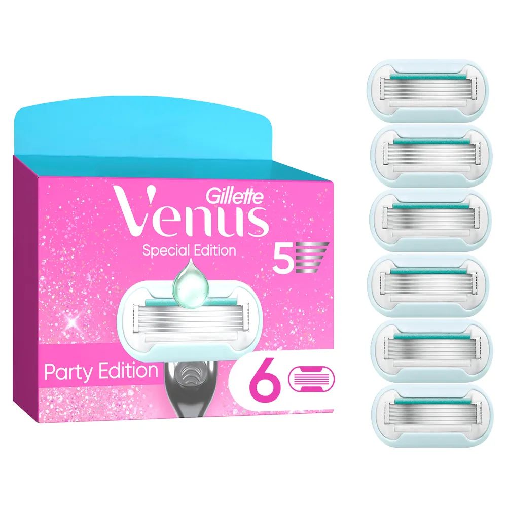Gillette Venus Pro Smooth Sensitive Party Systemklingen 6er