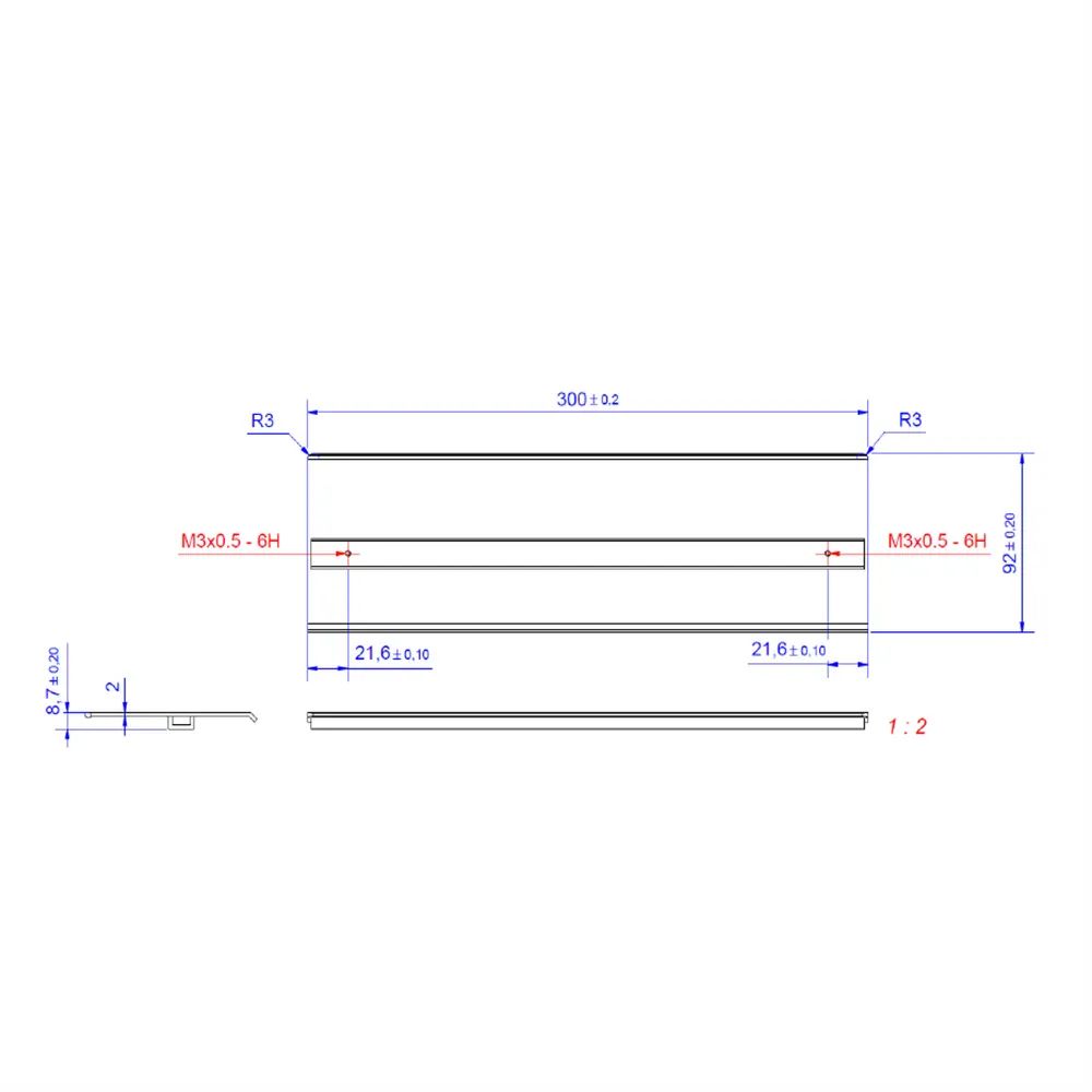 BACHMANN TOP FRAME Deckel 4-fach gestrahlt und eloxiert