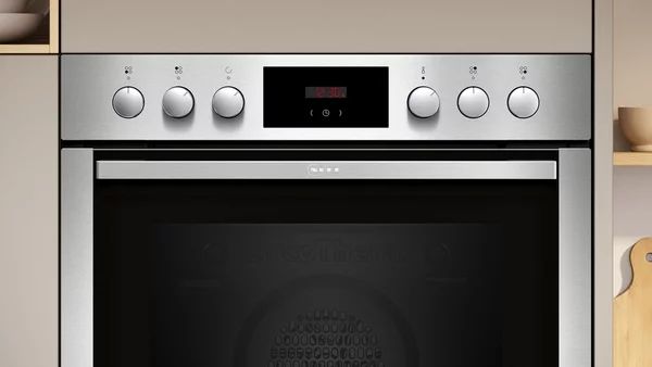 Neff Einbau-Backofen 71 Liter mit Hydrolyse - edelstahl