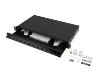 Lanberg 19" Fiber Patchpanel 12xSC SIMPLEX/12xLC DUPLEX s - Glasfaser (LWL) - Duplex