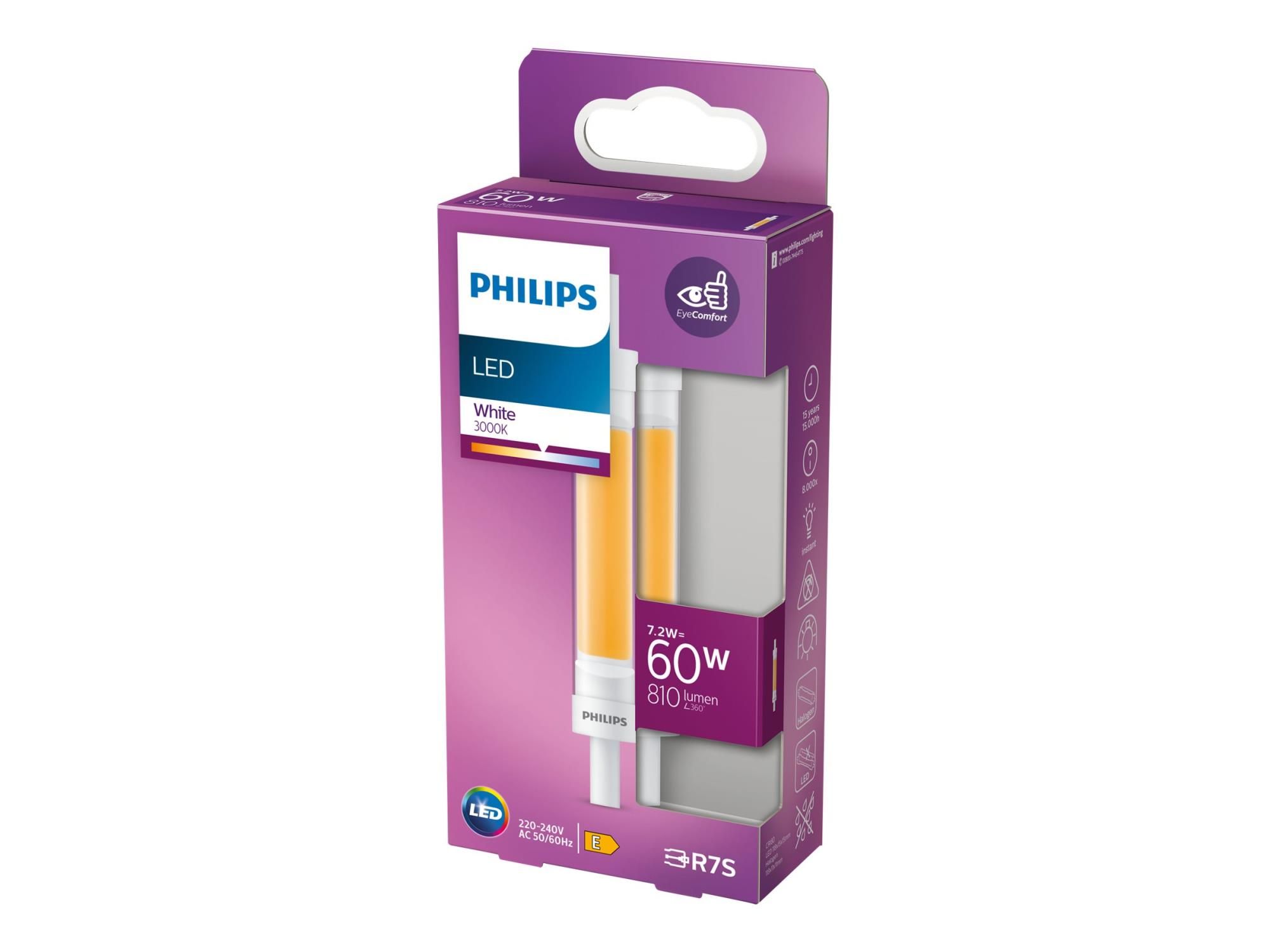 Signify Philips - LED-Lampe - R7s - 7.2 W (Entsprechung 60 W)