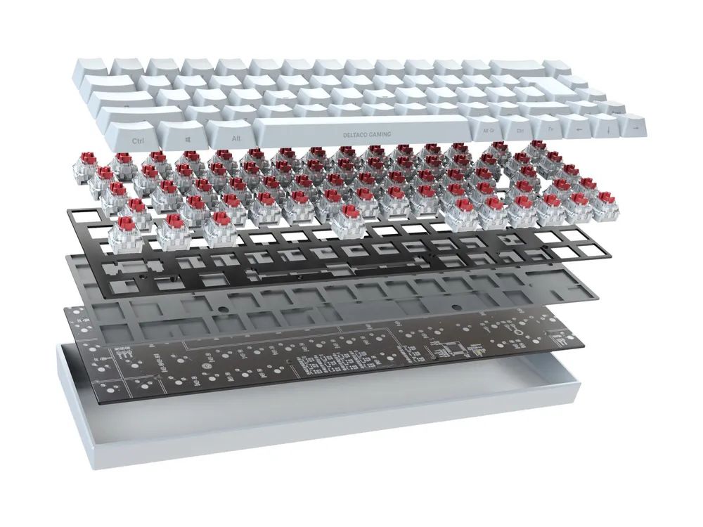Deltaco GAMING WK95R - Tastatur - Hintergrundbeleuchtung
