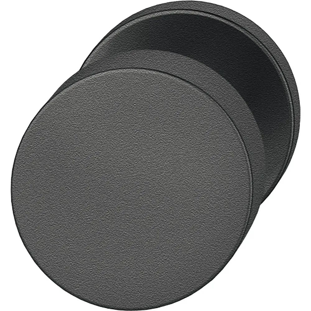 FSB Türknopf 23 0829 03600 FH-AGL fest auf Rosette,Aluminium schwarz matt