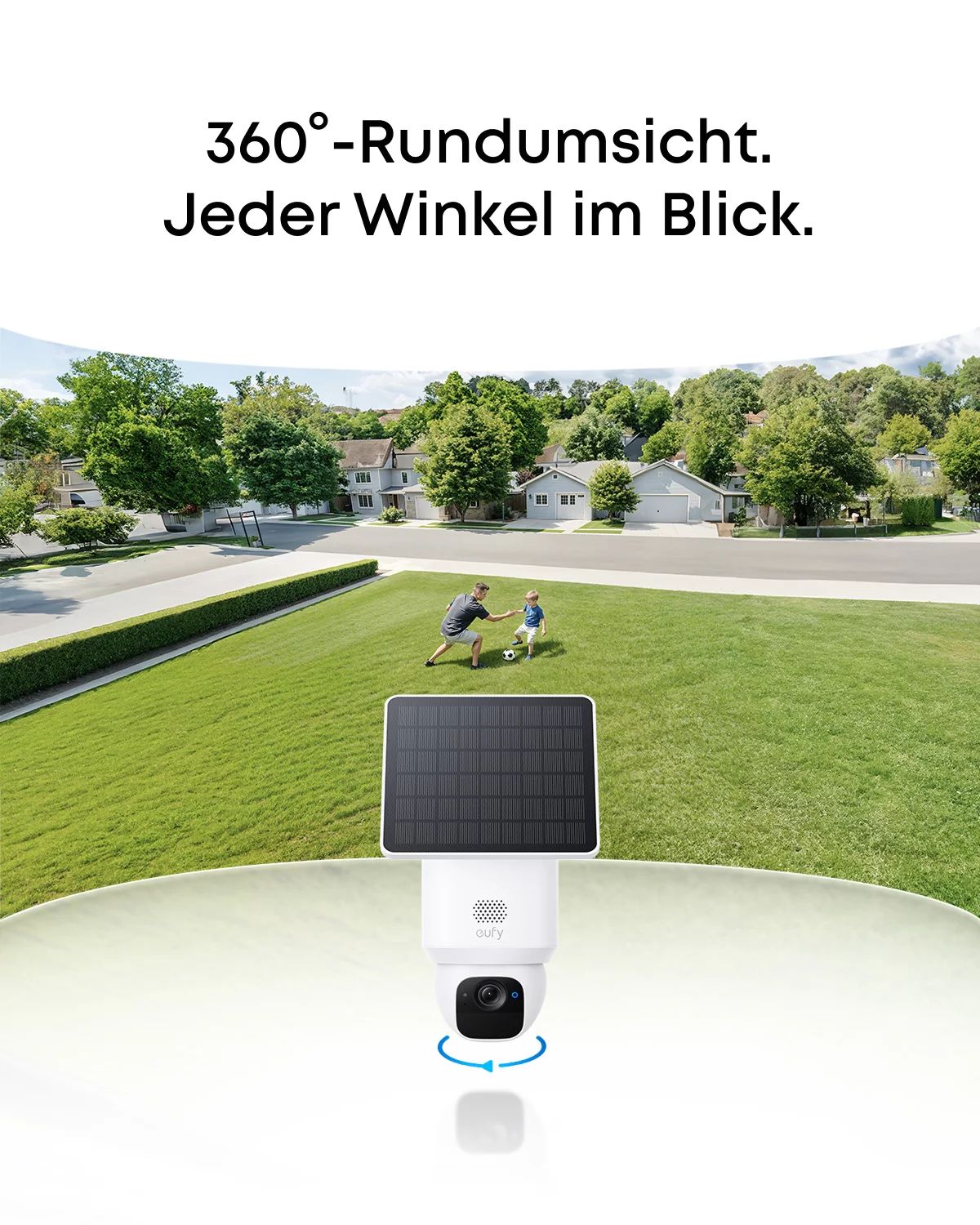 eufy SoloCam E30 - Netzwerk-Überwachungskamera - schwenken / neigen - Turret - Auß