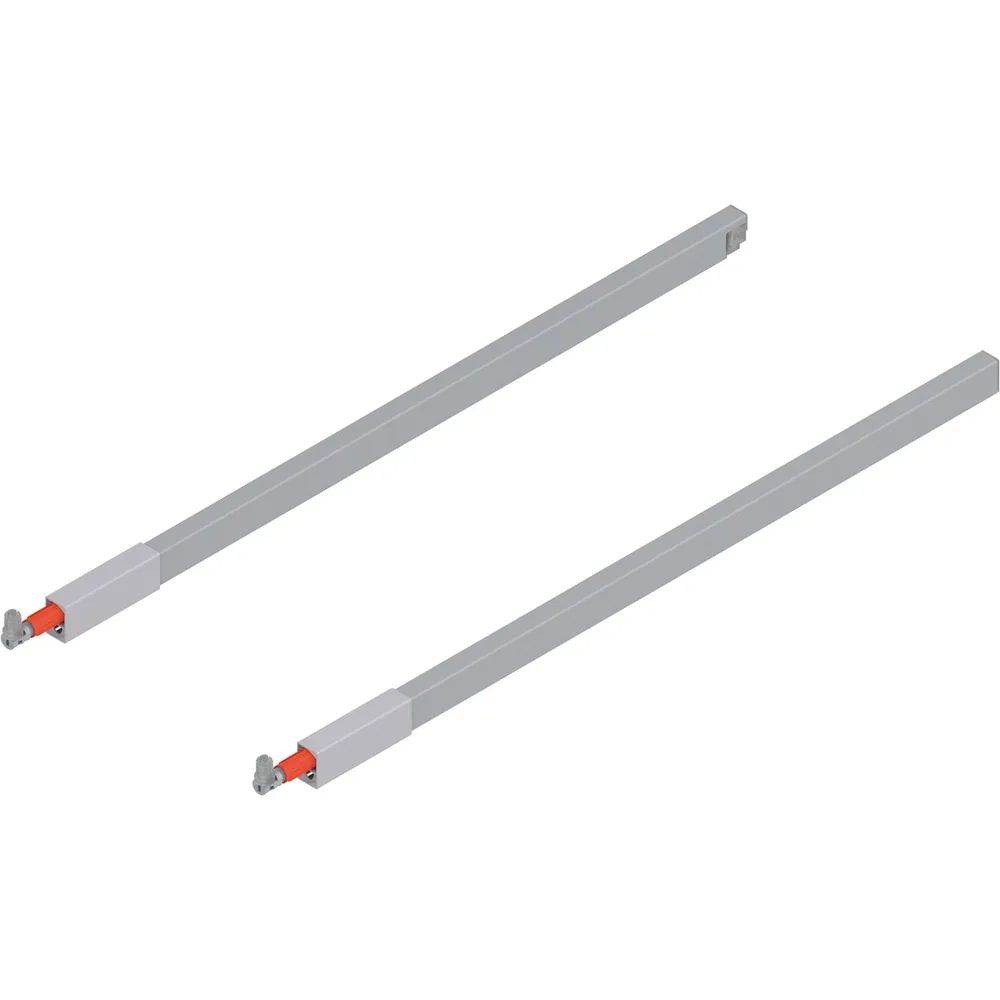 BLUM TANDEMBOX antaro Längsreling Set, NL 600, grau RAL 9006