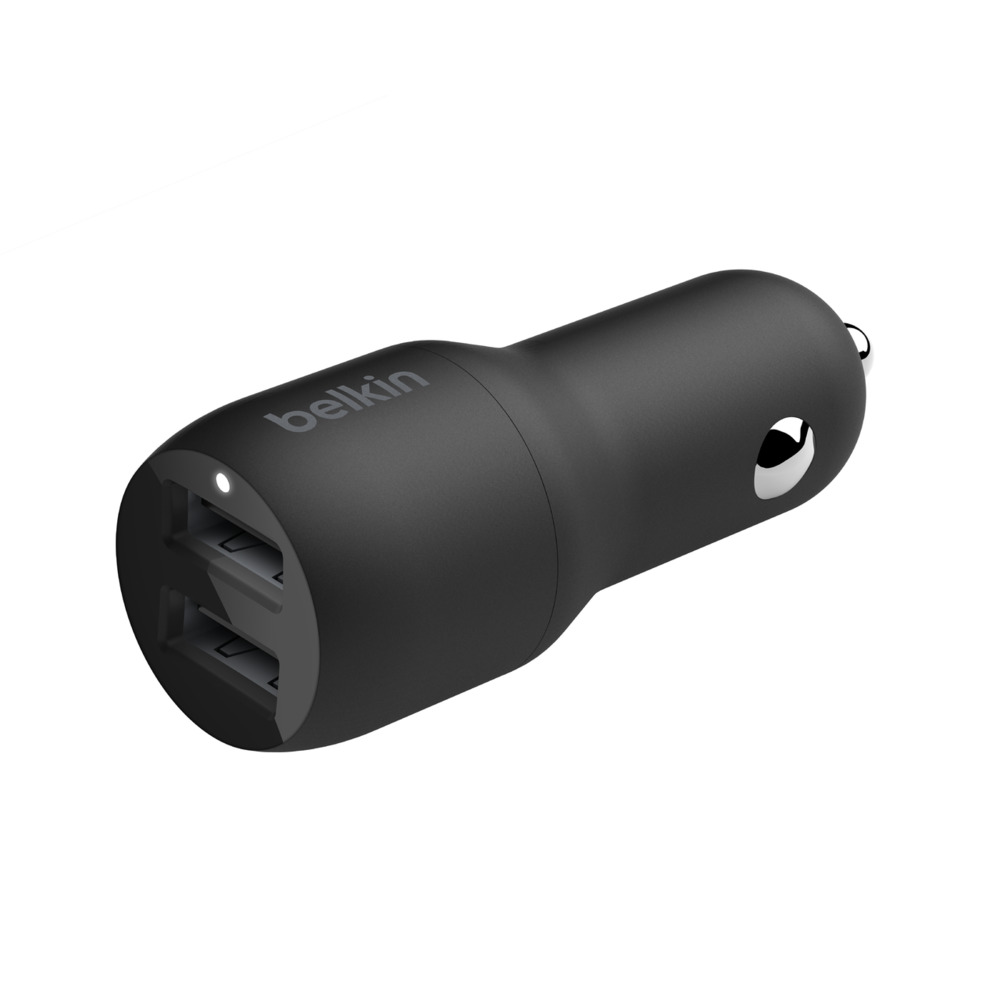 Belkin BoostCharge Dual Charger - Auto-Netzteil - 24 Watt - 4.8 A - 2 Ausgabeanschlussstellen (USB)