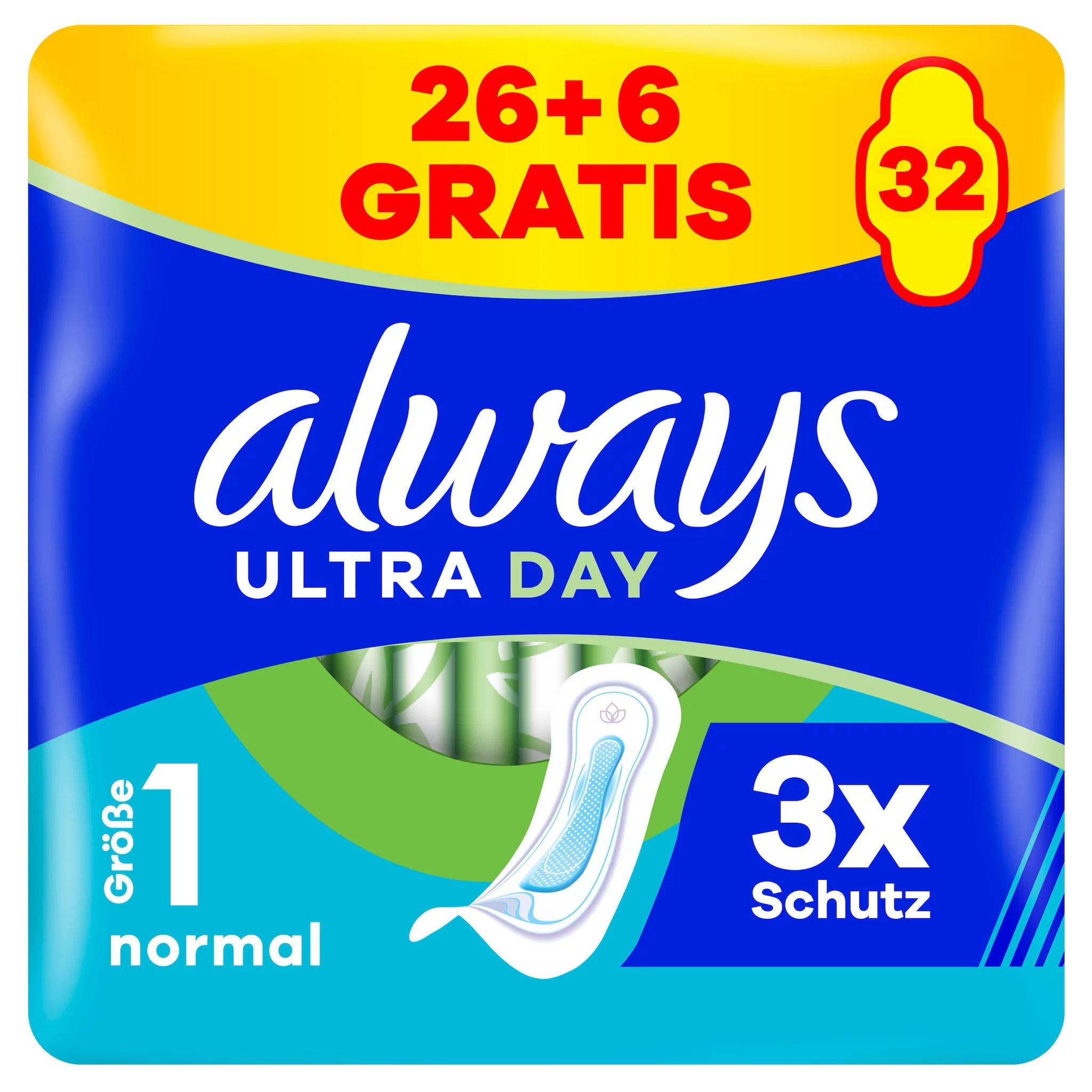always Ultra Binde Normal BigPack 26+6 GRATIS