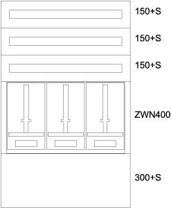 EATON Zaehlerverteiler-Montageeinsatz NOE