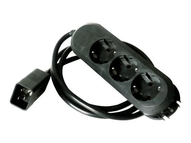 ONLINE USV Steckdosenleiste - Eingabe, Eingang IEC 60320 C20 - Ausgangsanschlüsse: 3 (power CEE 7/7)
