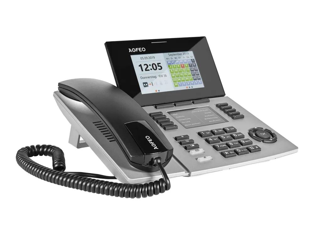 AGFEO ST 56 SENSORfon - Digitaltelefon - Silber