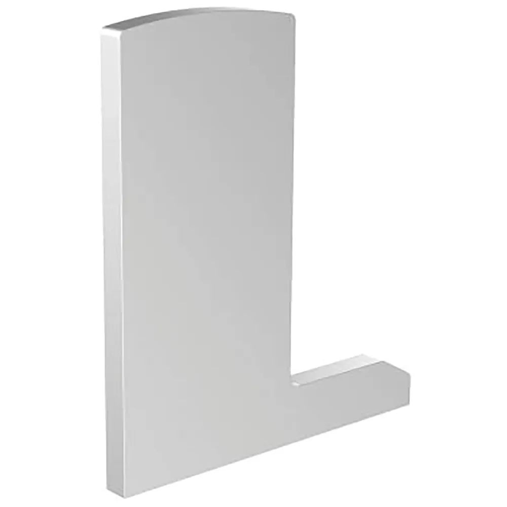 ECONOMY Endkappe für Bodenprofil F-Form0006ECO,links,aufgesetzte Montage,silber