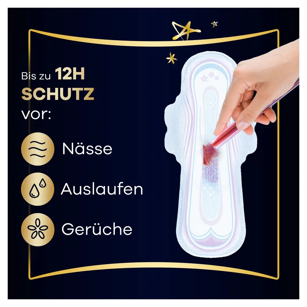 always Ultra Binde - Größe 5 - Secure Night Extra mit Flügeln Quattropack 32