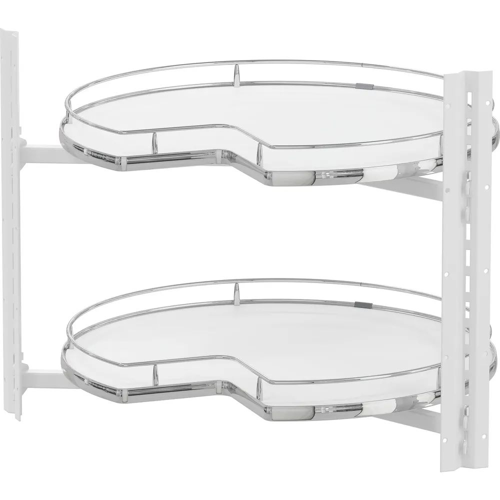 Vauth-Sagel VS COR Wheel Pro Eckschrank-Drehboden 3/4-Kreis KB 800 mm Premea Weiß/chrom