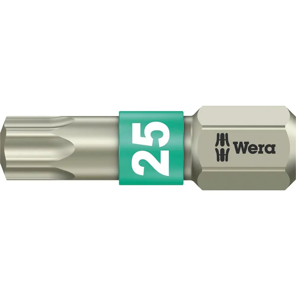 WERA Bit-Einsatz Edelstahl 3867/1TS 1/4sechskant TX25/25 mm Torx®