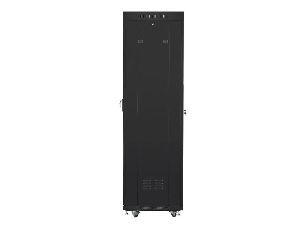 Lanberg Schrank Netzwerkschrank - mit Display - Schwarz, RAL 9004 - 42HE - 48.3 cm (19")
