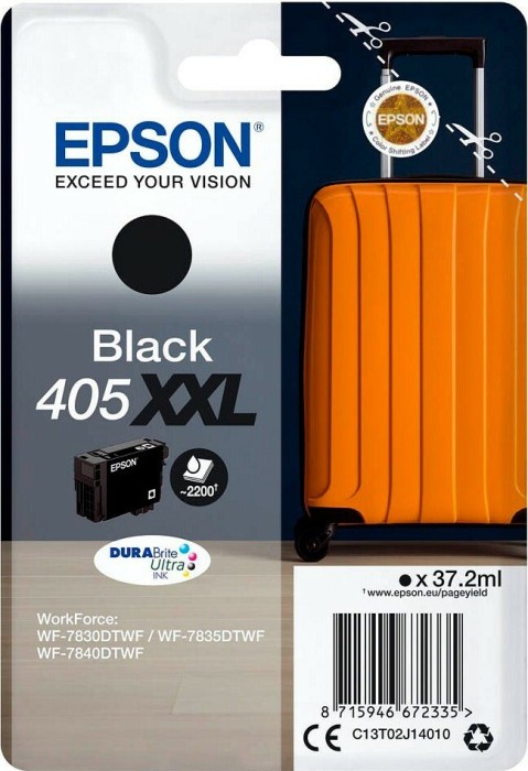 Epson Tinte Koffer 405XXL Single, black