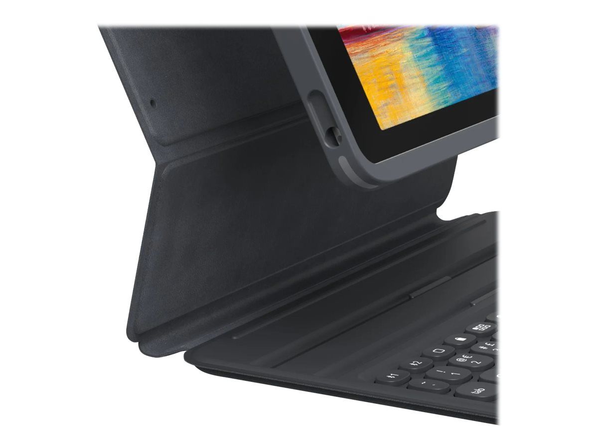 ZAGG Pro Keys - Tastatur und Foliohülle - hintergrundbeleuchtet - Bluetooth - QWERTZ - Deutsch - Schwarz/Grau Tastatur, Schwarz/Grau Gehäuse - für Apple 10.9-inch iPad Air (4. Generation, 5. Generation)