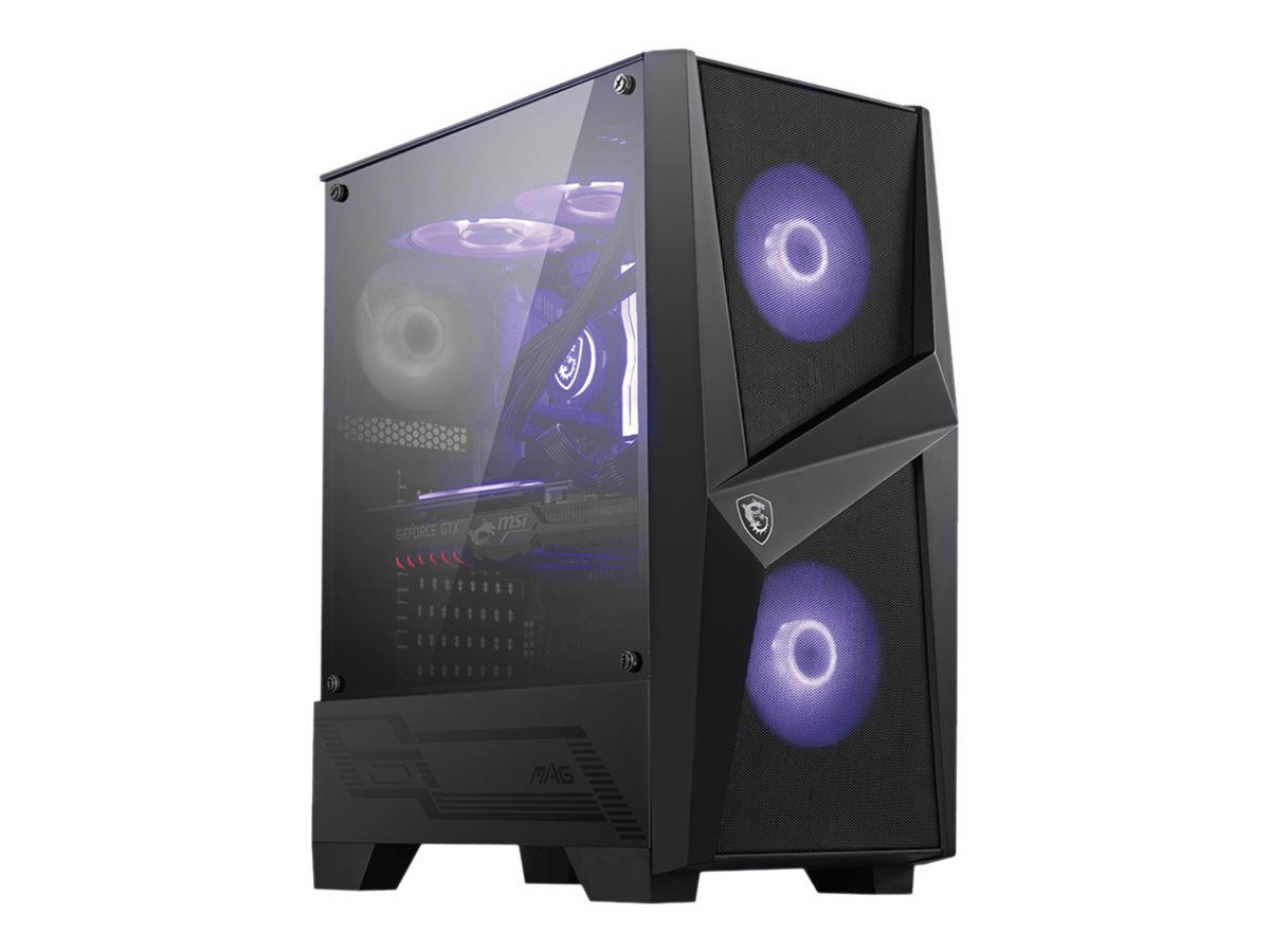 MSI MAG Forge 100M - Tower - ATX - Seitenteil mit Fenster (gehärtetes Glas)
