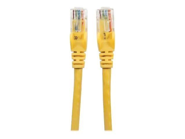 Intellinet Network Patch Cable, Cat6, 2m, Yellow, CCA, U/UTP, PVC, RJ45, Gold Plated Contacts, Snagless, Booted, Lifetime Warranty, Polybag - Patch-Kabel - RJ-45 (M)