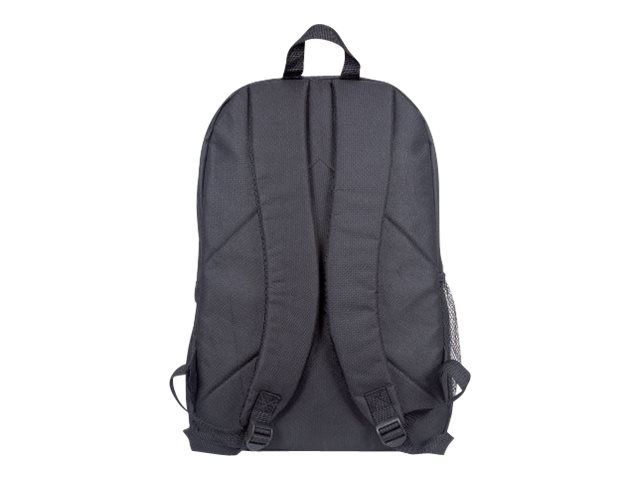 Manhattan Knappack Backpack 15.6", Black, LOW COST, Lightweight, Internal Laptop Sleeve, Accessories Pocket, Padded Adjustable Shoulder Straps, Water Bottle Holder, Three Year Warranty - Notebook-Rucksack - 39.6 cm (15.6")