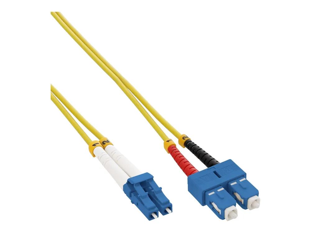 InLine LWL Duplex Kabel LC/SC 9/125µm - OS2 - 1m