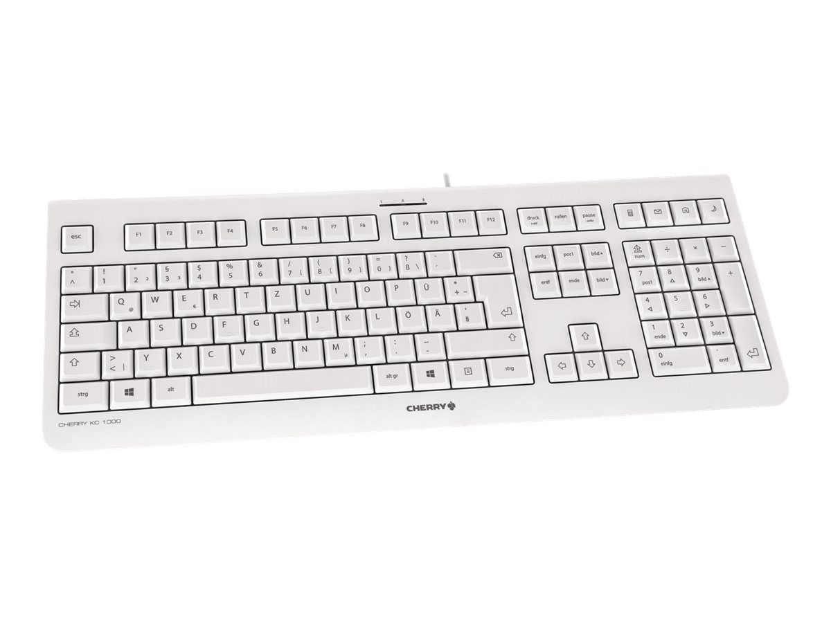 Cherry KC 1000 - Tastatur - Deutsch - Hellgrau