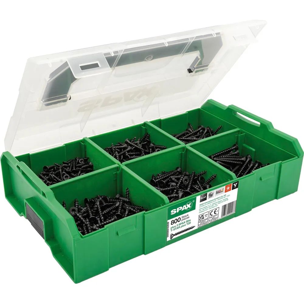 SPAX SNK Montagekoffer / L-BOXX Mini , T-STAR plus, Blax ( 800 Stk )