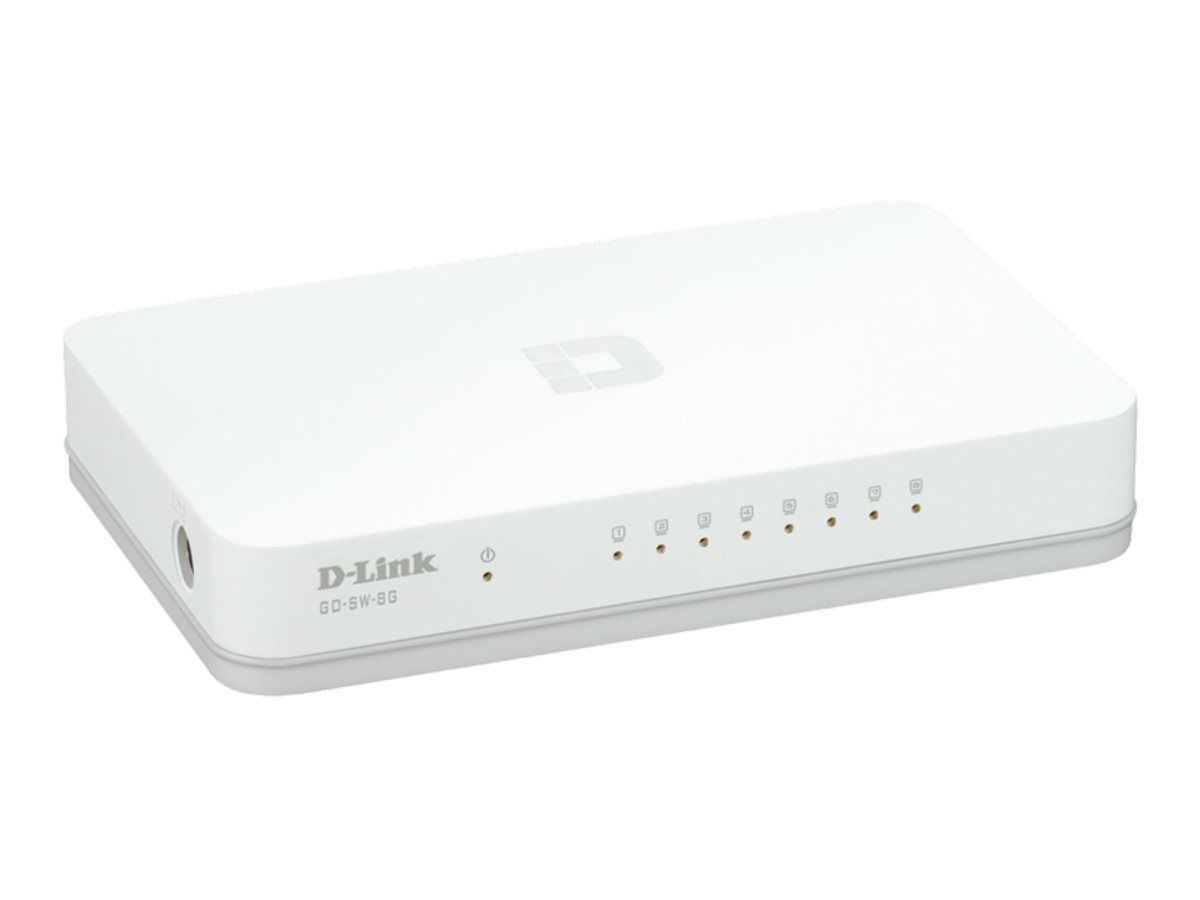 D-Link GO-SW-8GE - Switch - unmanaged - 8 x 10/100/1000