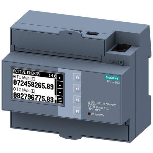 Siemens ENERG.ZÄHL.230/400V 65A MB RTU / SIEMEN 7KM PAC2200 7KM2200-2EA40-1DA1