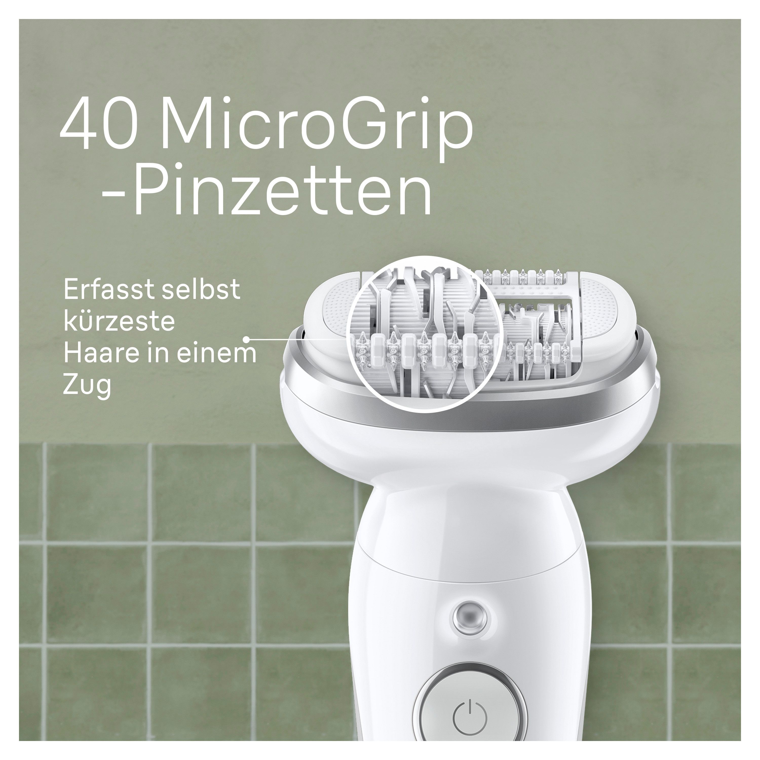 Braun Silk-épil 9 9-011 - Silber - inkl. Etui