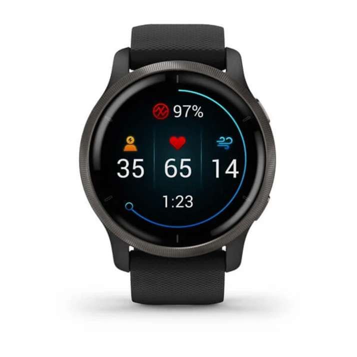 Garmin VENU 2, Schwarz/Schiefergrau
