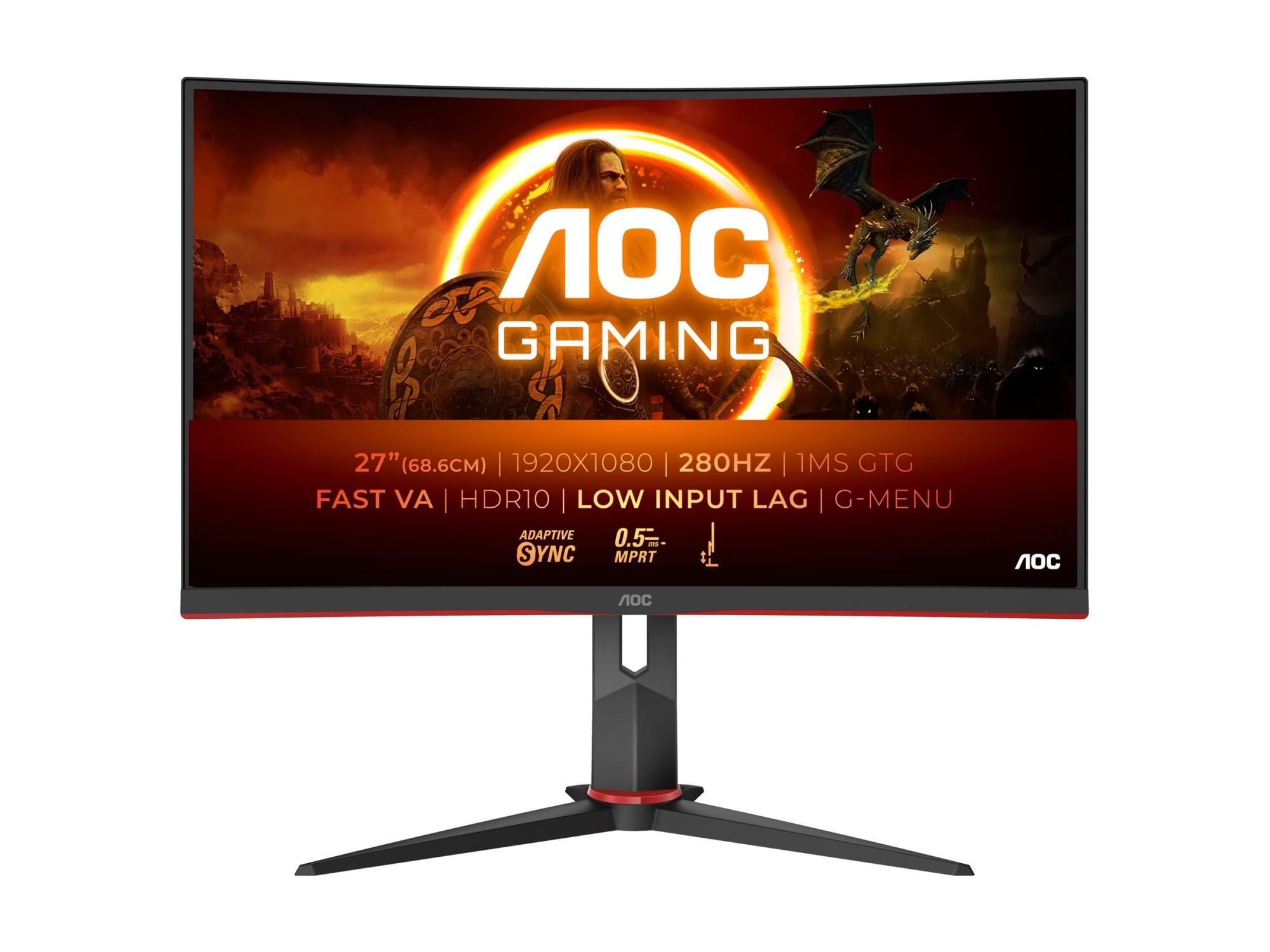 AOC Gaming C27G2Z3/BK - LED-Monitor - Gaming - gebogen - 68.6 cm (27")