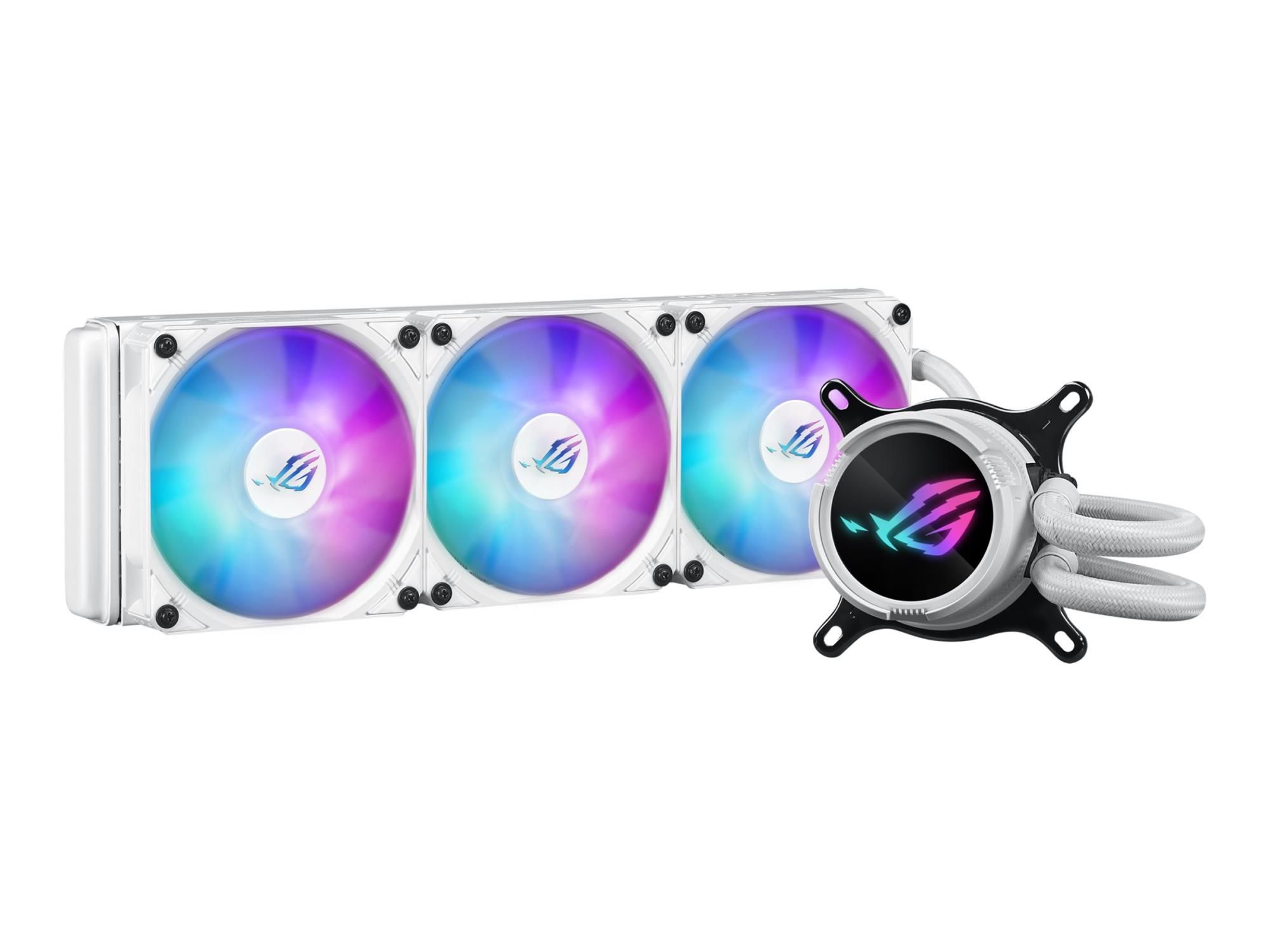 ASUS ROG STRIX LC III 360 ARGB - White Edition - Prozessor-Flüssigkeitskühlsystem - Kühlergröße: 360 mm - (für: AM4, LGA1200, LGA1700, AM5, LGA115x Socket)